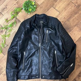 ZARA ザラ ダブルライダース シングルジャケット バイカージャケット 2XL