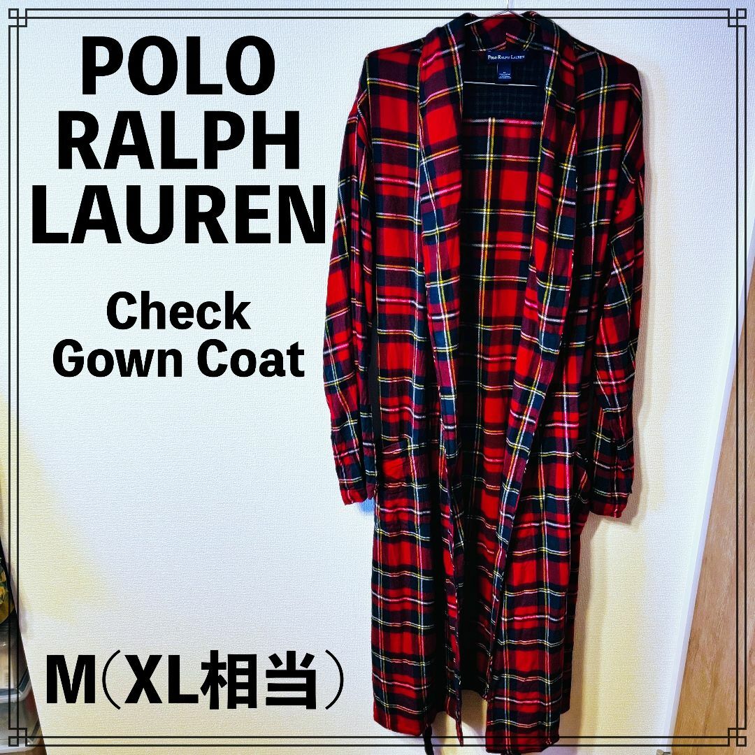 POLO RALPH LAUREN(ポロラルフローレン)のPOLO RALPH LAUREN Check Gown Coat XL相当 メンズのジャケット/アウター(その他)の商品写真