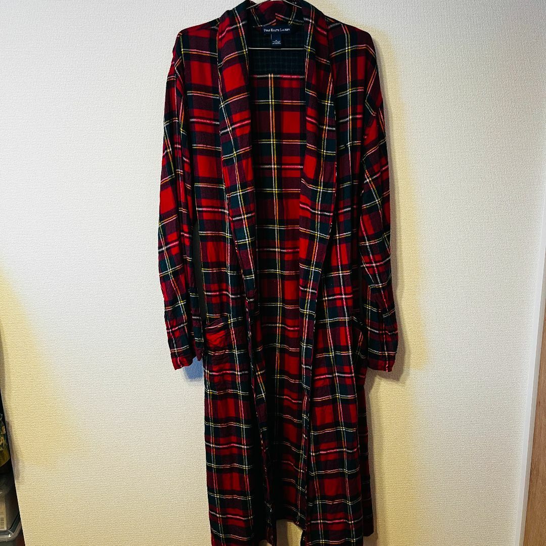 POLO RALPH LAUREN(ポロラルフローレン)のPOLO RALPH LAUREN Check Gown Coat XL相当 メンズのジャケット/アウター(その他)の商品写真