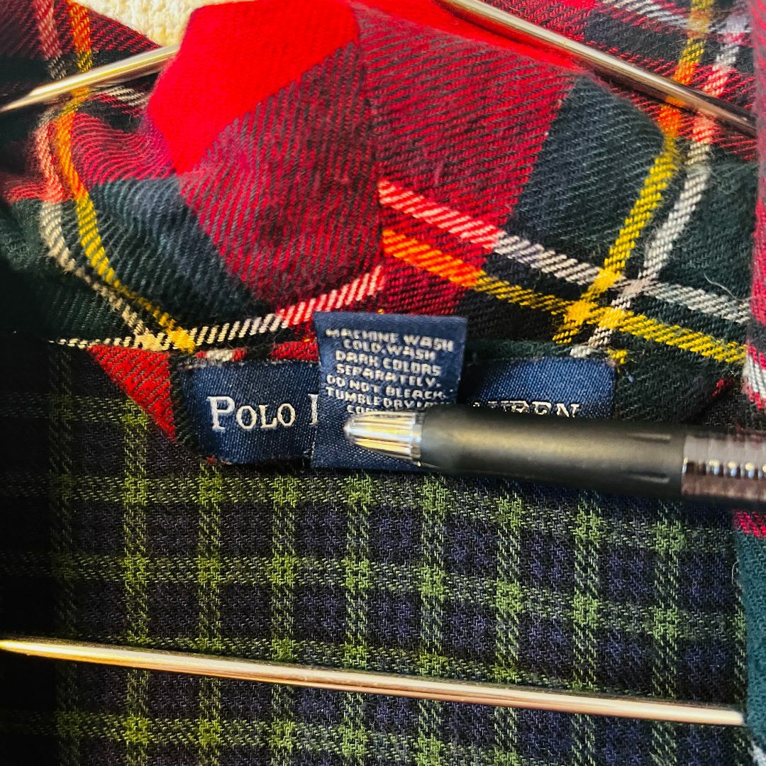 POLO RALPH LAUREN(ポロラルフローレン)のPOLO RALPH LAUREN Check Gown Coat XL相当 メンズのジャケット/アウター(その他)の商品写真
