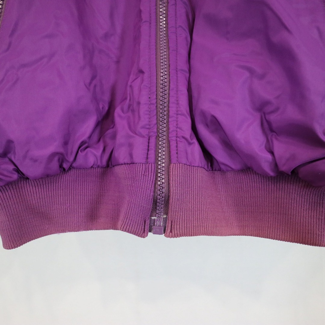 80年代 Columbia コロンビア Thinsulate シンサレート 中綿ナイロン リバーシブル ジャケット 防寒 パープル (メンズ S)  中古 古着 N8545