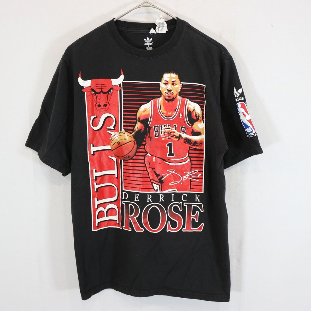 adidas アディダス NBA シカゴ ブルズ 半袖Ｔシャツ デリックローズ バスケ ブラック (メンズ S) 中古 古着 N8548 |  フリマアプリ ラクマ