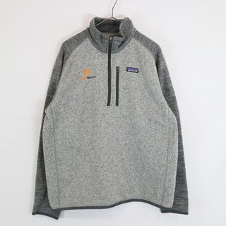 パタゴニア(patagonia)のpatagonia パタゴニア ハーフジップセーター アウトドア キャンプ アウター 防寒 登山 グレー (メンズ L) 中古 古着 N8589(ニット/セーター)