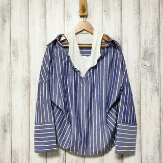 ベルシュカ(Bershka)のBershka ベルシュカ (XS)　ストライプブラウス(シャツ/ブラウス(長袖/七分))