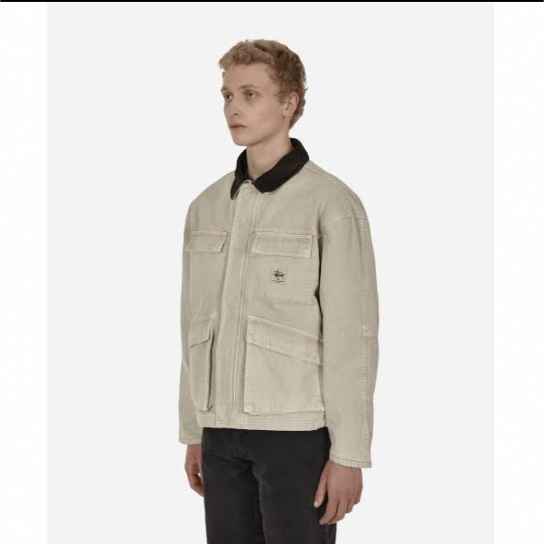 STUSSY WASHED CANVAS SHOP JACKET