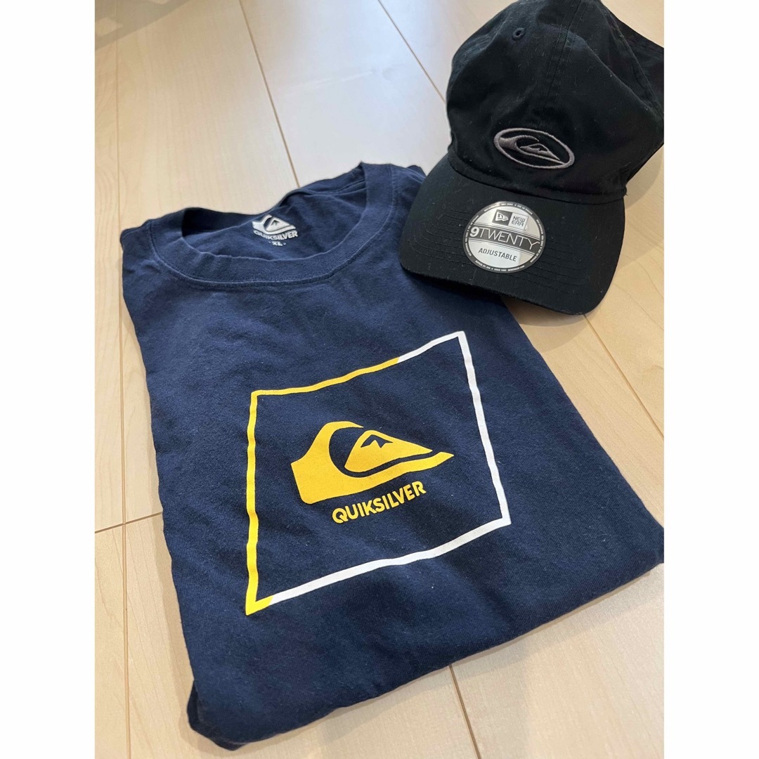 QUIKSILVER(クイックシルバー)のQUIKSILVER クイックシルバー　Tシャツ　キャップ　セット売り メンズのトップス(Tシャツ/カットソー(半袖/袖なし))の商品写真