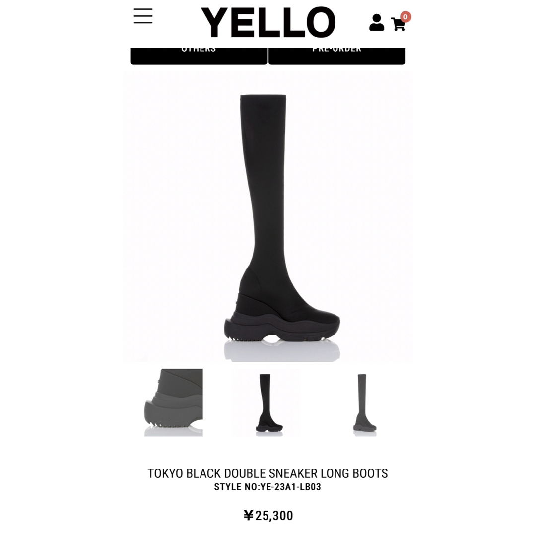 yellaw(イエロー)のYELLO ロングブーツ レディースの靴/シューズ(ブーツ)の商品写真