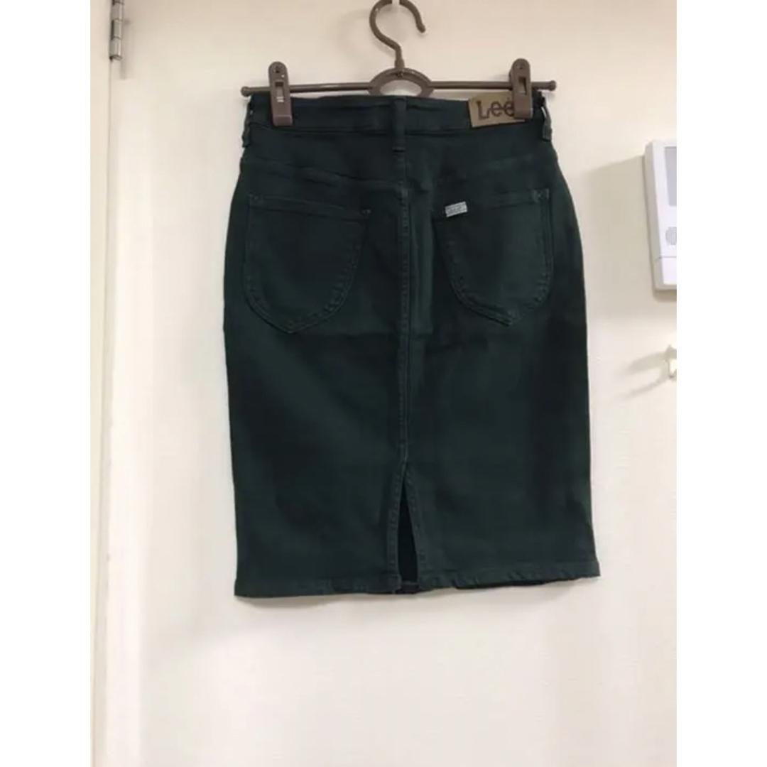 Lee(リー)のLee デニムタイトスカート デニムスカート　深緑色 レディースのスカート(ひざ丈スカート)の商品写真