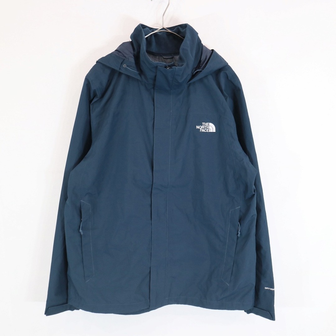 THE NORTH FACE ノースフェイス マウンテンパーカー アウトドア キャンプ アウター 防寒 登山 ネイビー (メンズ L)   N8594