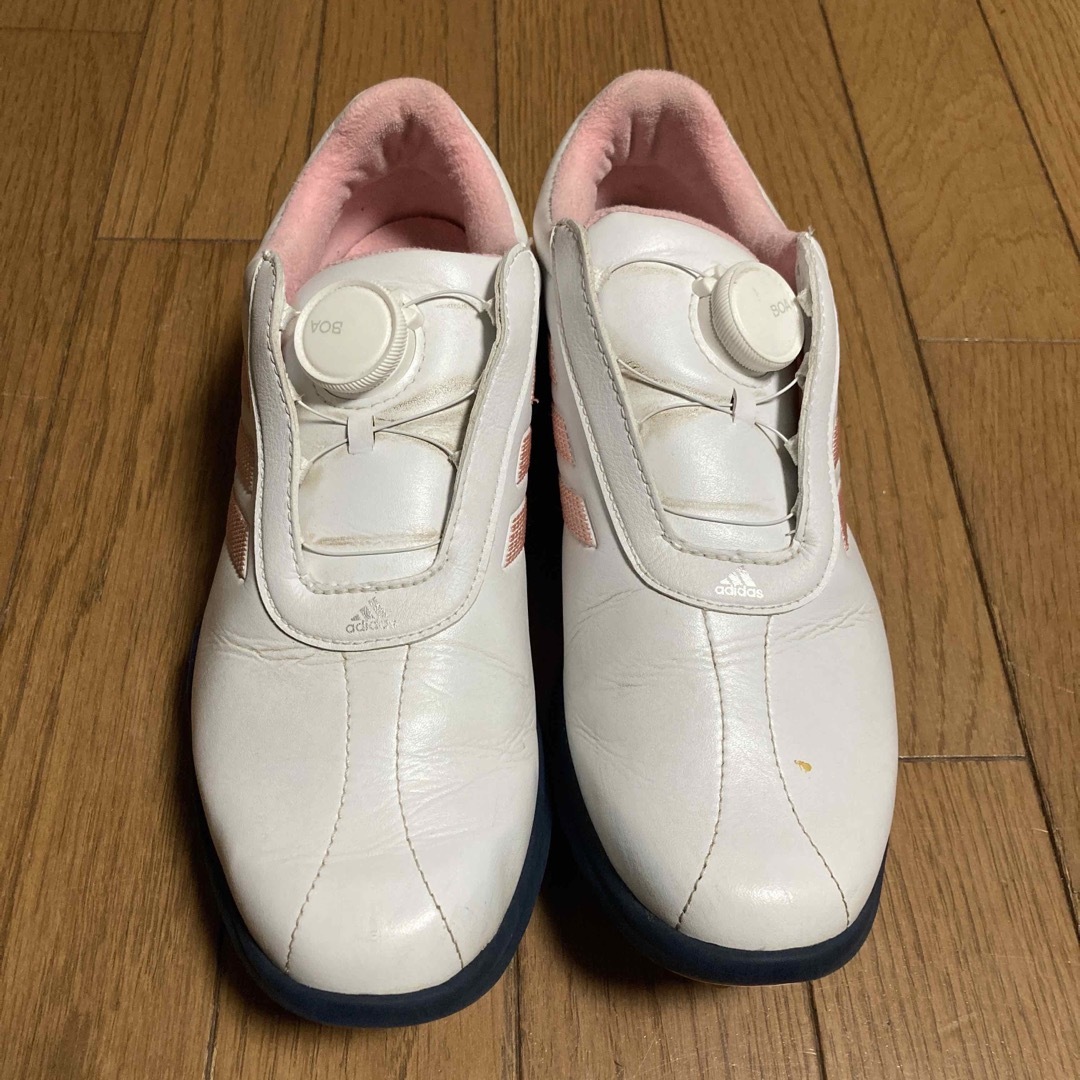adidas - adidas レディースゴルフシューズ ホワイト 24.0cmの通販 by