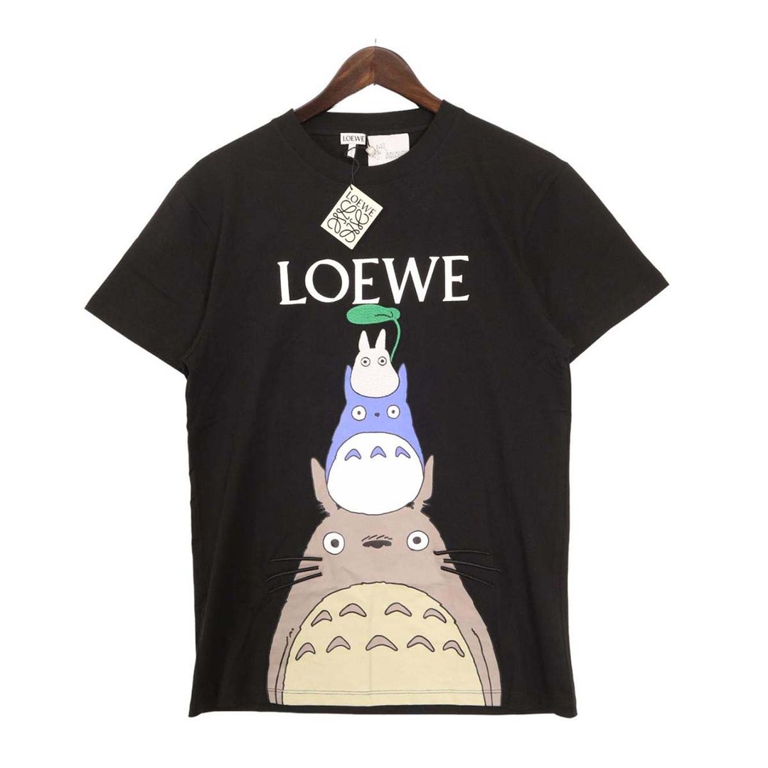 ロエベ となりのトトロ コラボ Tシャツ S848Y22X01 レディース ブラック LOEWE  【アパレル・小物】