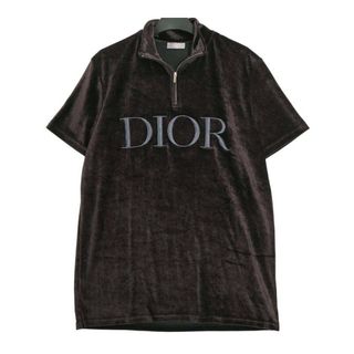 ディオール ロゴ 刺繍 テクニカル ハーフジップ Tシャツ 943J654A0585 メンズ ブラック系 Dior 【中古】 【アパレル・小物】