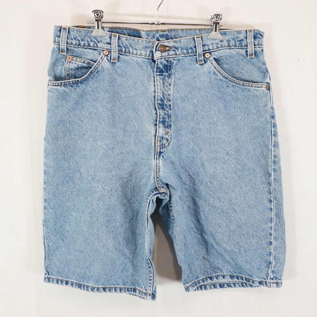 Levi's(リーバイス)のSALE/ Levi's リーバイス 550 デニムショーツ ショートパンツ オレンジタブ ライトブルー (メンズ 36) 中古 古着 N8641 メンズのパンツ(ショートパンツ)の商品写真