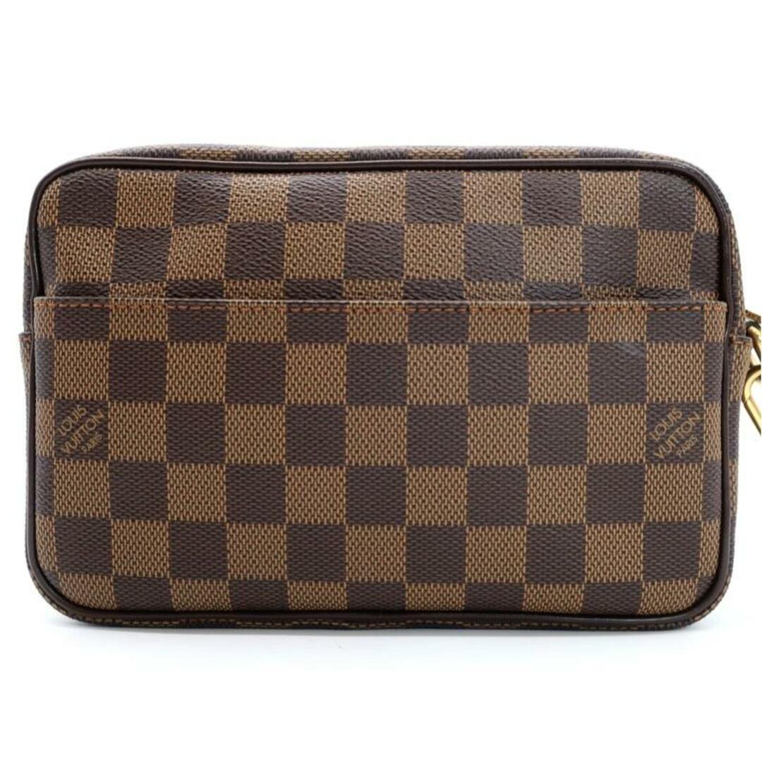 LOUIS VUITTON ルイヴィトン　
ポシェット ビエ マカオ N61739　
ダミエ エベヌ セカンドバッグ　
ハンドバッグ クラッチ メンズ　
【正規品】【美品】 
【買蔵】