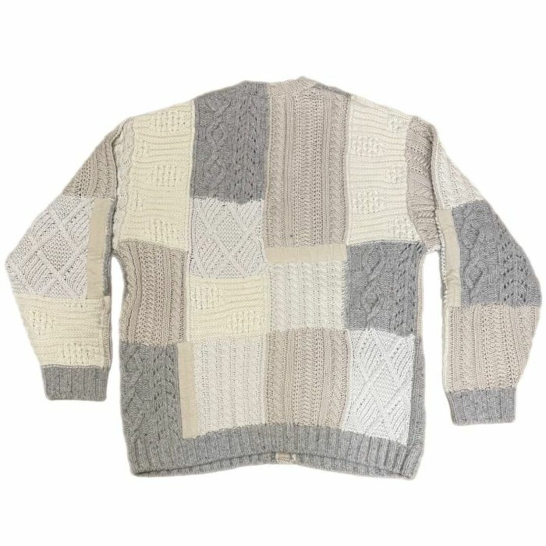 Supreme - 2023FW Supreme Patchwork Cable Knit Cardigan アイボリー