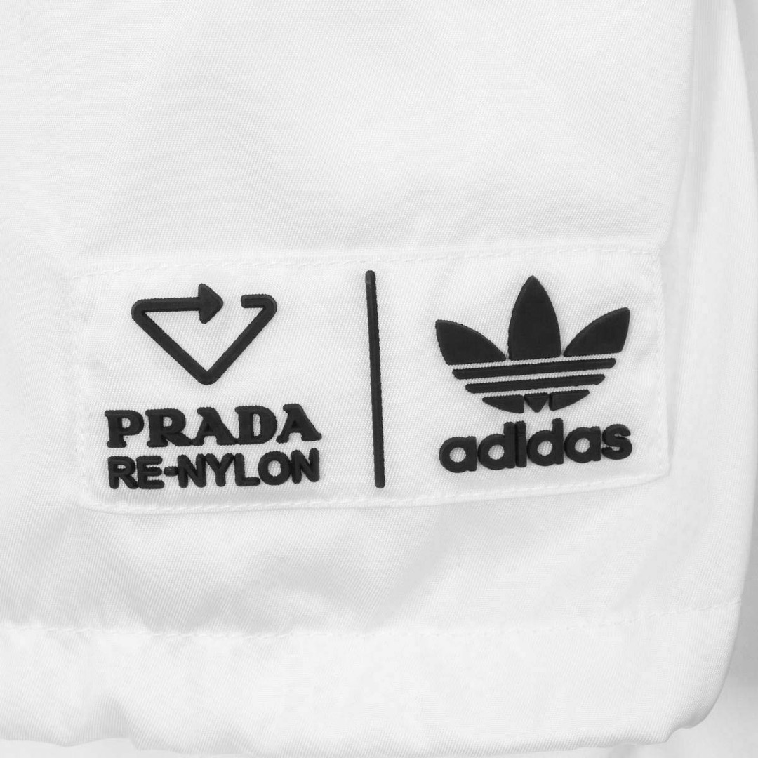 プラダ adidas コラボ Re-Nylon トラックジャケット SGB964 S212 1WQ8 メンズ ホワイト PRADA 【中古】  【アパレル・小物】