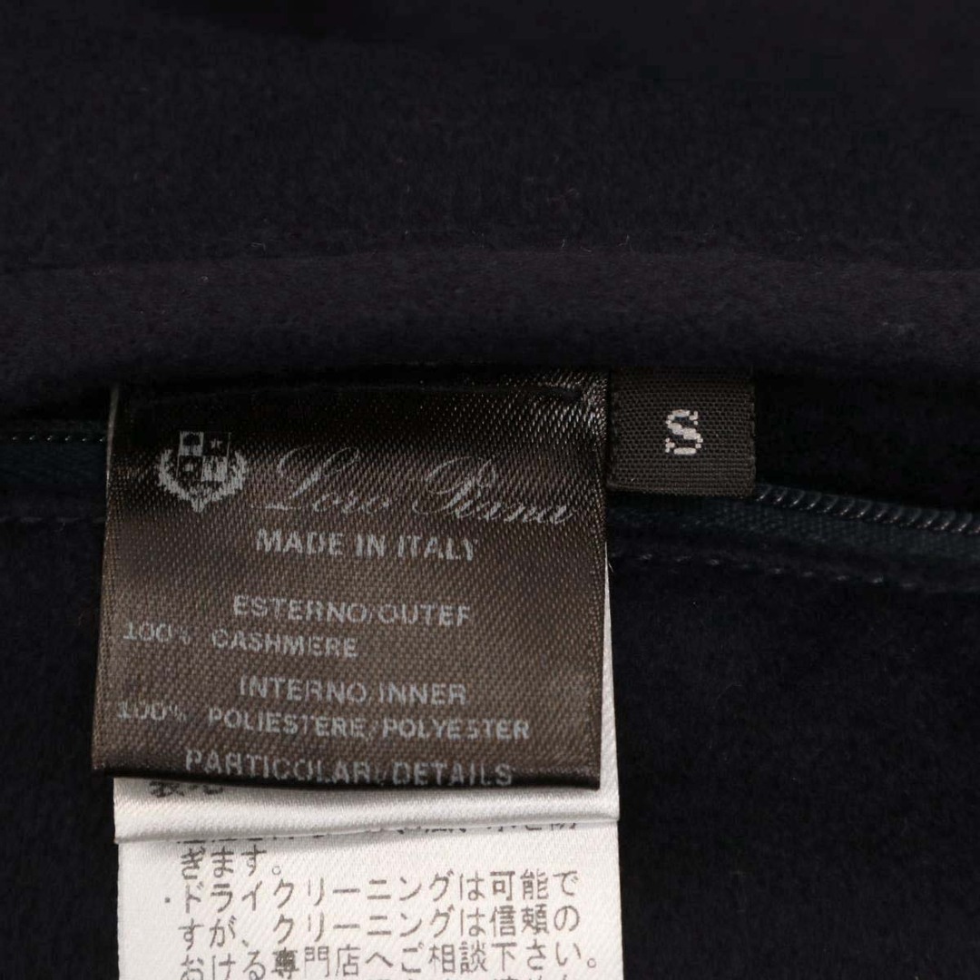 LORO PIANA(ロロピアーナ)のロロピアーナ カシミヤ ステンカラー コート FAE5870 メンズ ネイビー（濃紺） Loro Piana 【中古】 【アパレル・小物】 メンズのジャケット/アウター(その他)の商品写真