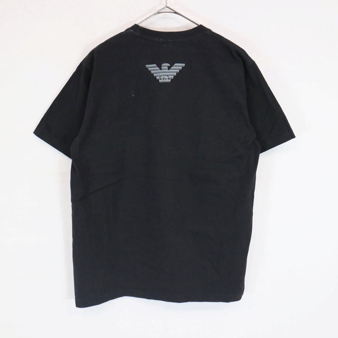 SALE/ EMPORIO ARMANI エンポリオアルマーニ クルーネック半袖Ｔシャツ ユーロ ハイブランド ブラック (メンズ -- L相当)   N8675