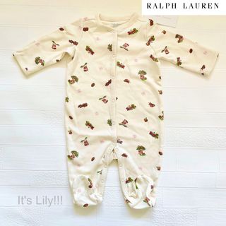Ralph Lauren - 6m70cm 長袖 ラルフローレン ロンパース ベージュ