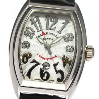 フランクミュラー(FRANCK MULLER)のフランクミュラー FRANCK MULLER 8002LSC コンキスタドール K18WG 自動巻き レディース 箱付き_770919(腕時計)