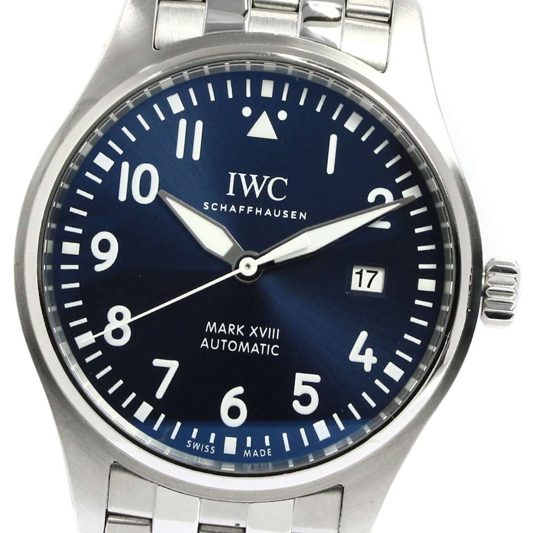 IWC(インターナショナルウォッチカンパニー)のIWC SCHAFFHAUSEN IW327016 パイロットウォッチ マークXVIII デイト 自動巻き メンズ 保証書付き_767137 メンズの時計(腕時計(アナログ))の商品写真