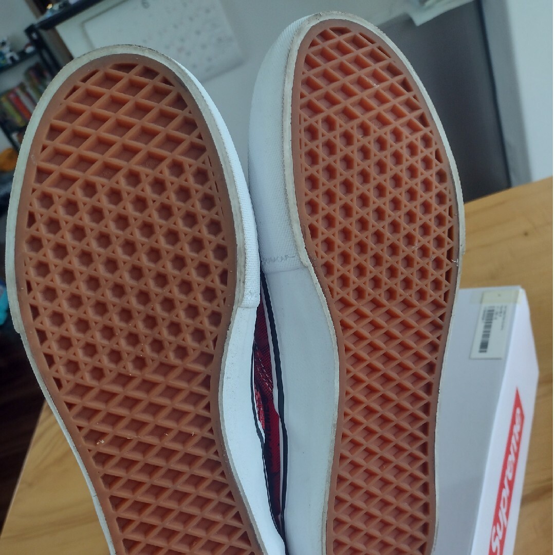 Supreme(シュプリーム)の☆美品☆ SUPREME VANS スリッポン ダイヤモンド シュプリーム メンズの靴/シューズ(スリッポン/モカシン)の商品写真