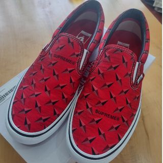 シュプリーム(Supreme)の☆美品☆ SUPREME VANS スリッポン ダイヤモンド シュプリーム(スリッポン/モカシン)