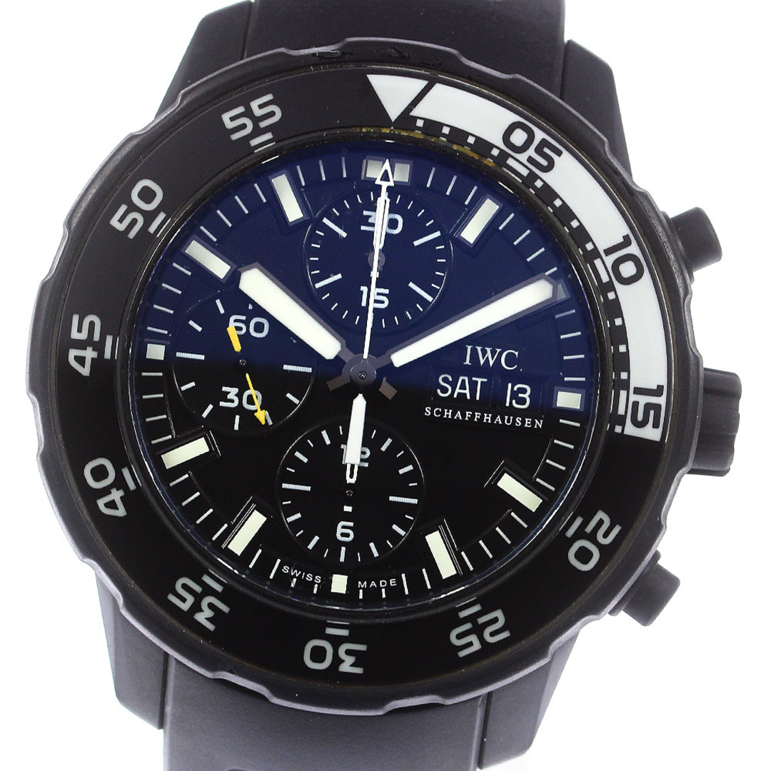 IWC(インターナショナルウォッチカンパニー)のIWC SCHAFFHAUSEN IW376705 アクアタイマー ガラパゴス アイランド クロノグラフ 自動巻き メンズ _769001 メンズの時計(腕時計(アナログ))の商品写真