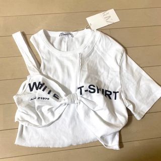 ザラ(ZARA)のZARA 今期おしゃれアシメトップス ザラ(シャツ/ブラウス(半袖/袖なし))