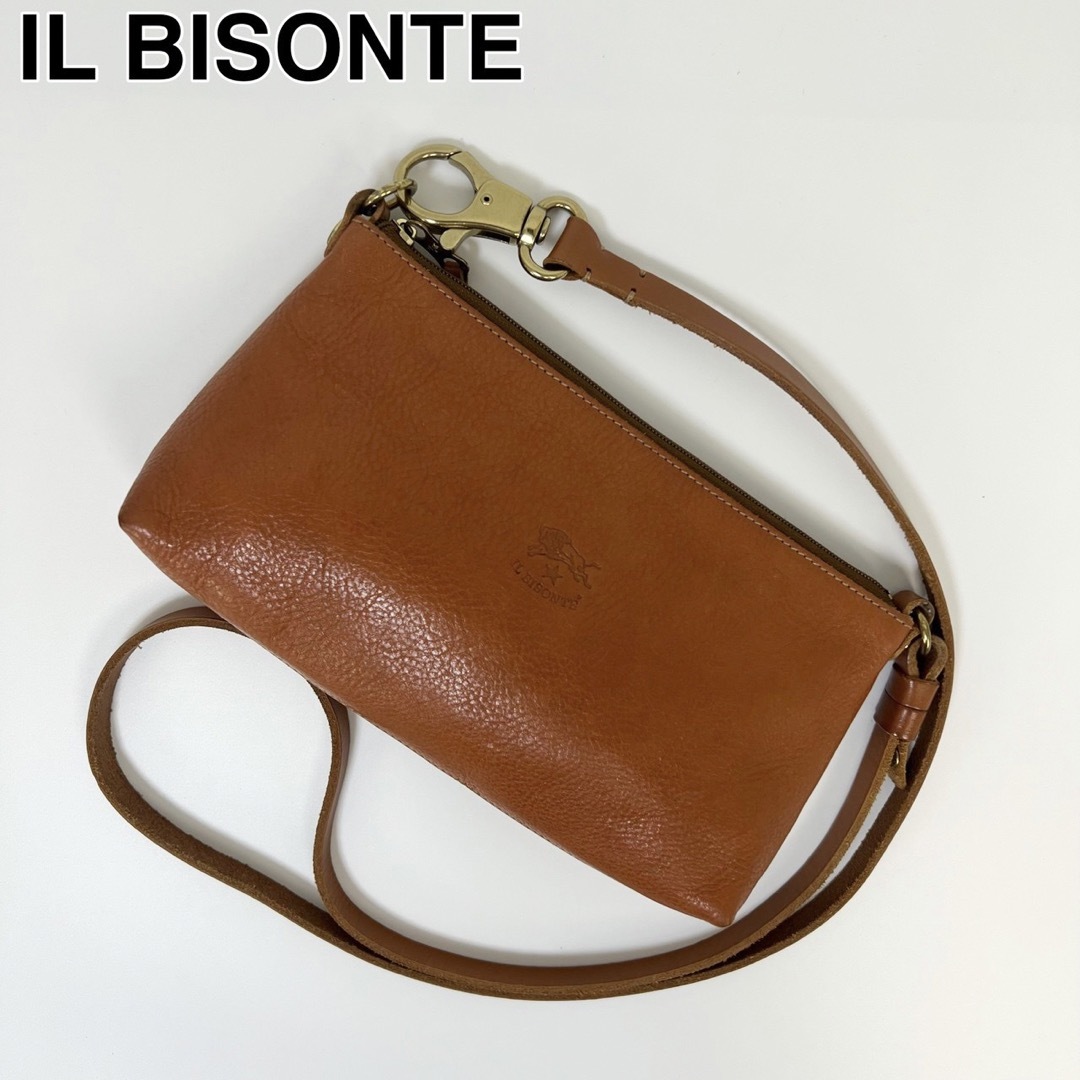 23H34 IL BISONTE イルビゾンテ ショルダーバッグ 本革牛革素材牛革