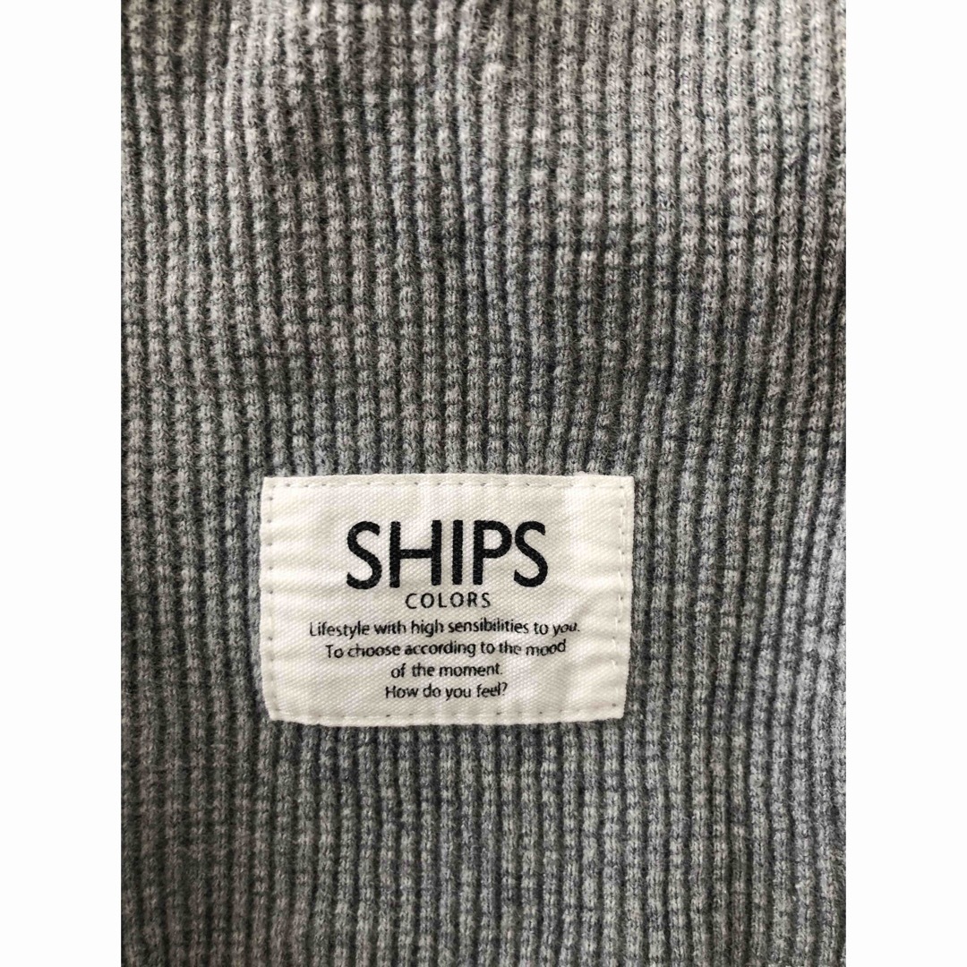 SHIPS KIDS(シップスキッズ)の【ships】異素材mix薄手長袖トレーナー【サイズ90】 キッズ/ベビー/マタニティのキッズ服男の子用(90cm~)(Tシャツ/カットソー)の商品写真