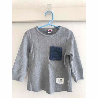 シップスキッズ(SHIPS KIDS)の【ships】異素材mix薄手長袖トレーナー【サイズ90】(Tシャツ/カットソー)