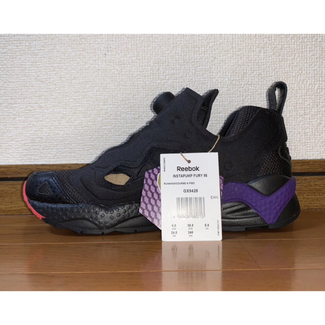 24.5cm 新品 REEBOK INSTA PUMP FURY 95 黒 og - スニーカー