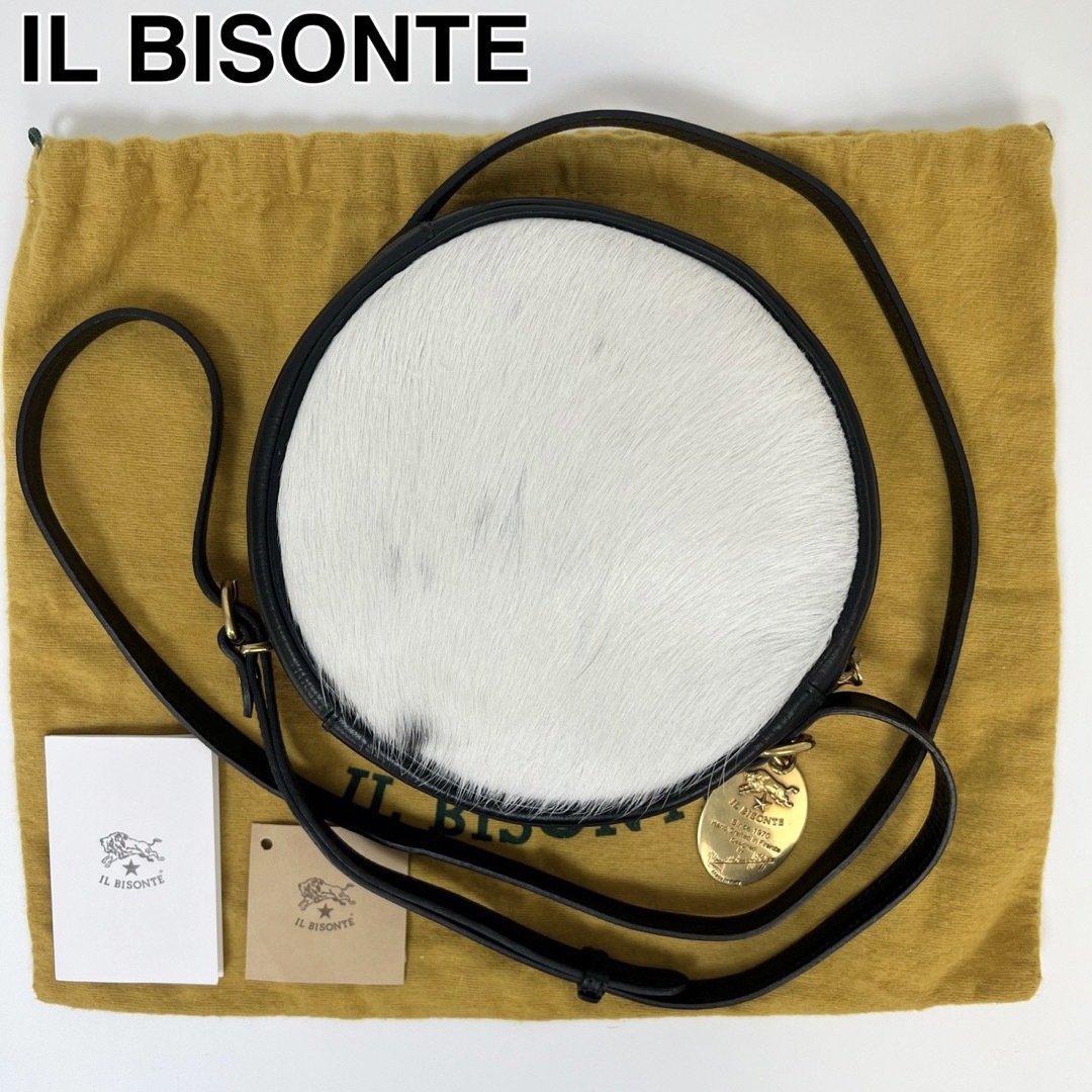 23H35 未使用に近い IL BISONTE イルビゾンテ ショルダー ハラコ