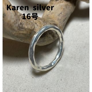 両甲丸叩け打ちカレンリング　シルバー指輪甲丸2ミリKARENSILVER りr2(リング(指輪))