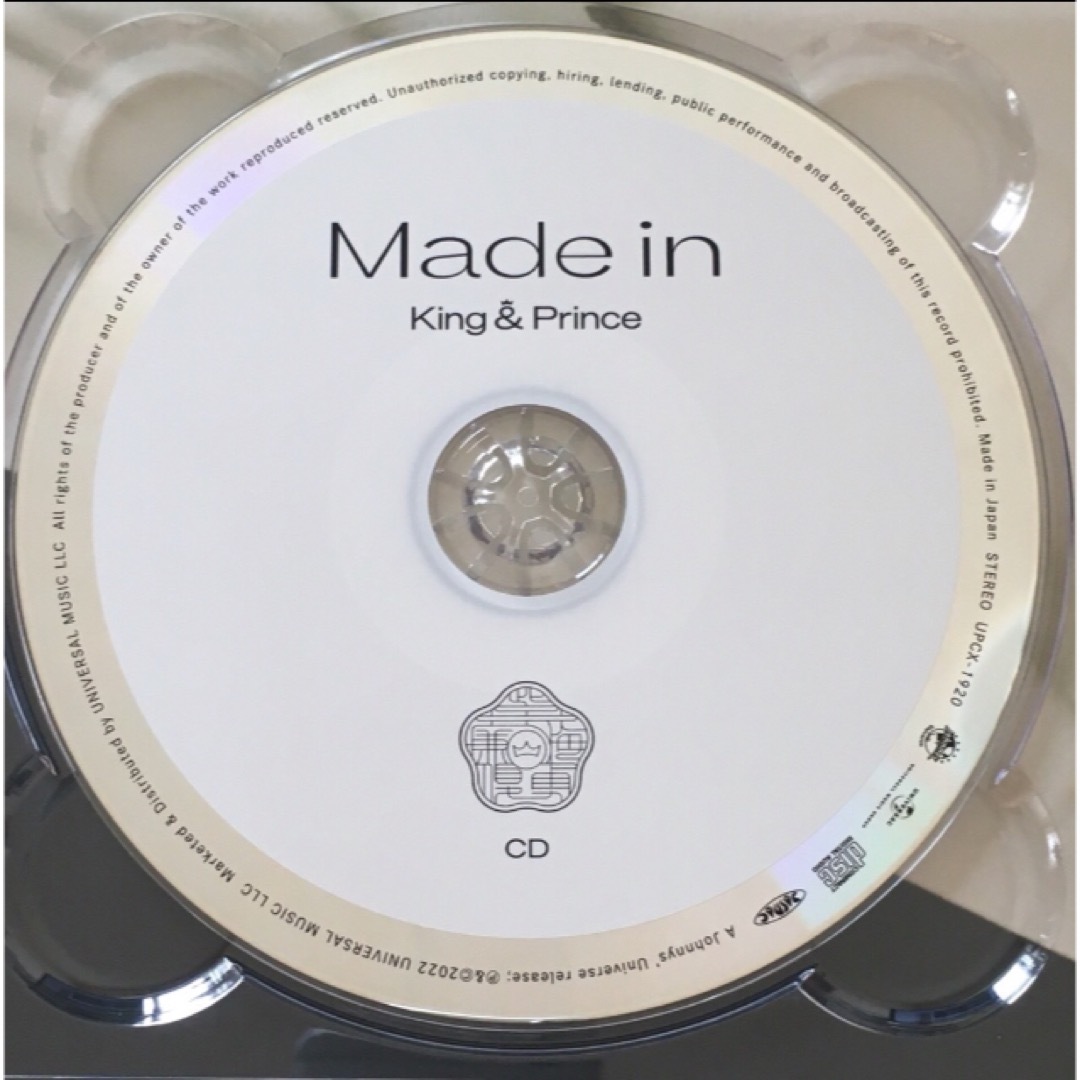 made in 初回限定a King u0026 Prince CD ディスク1のみ-