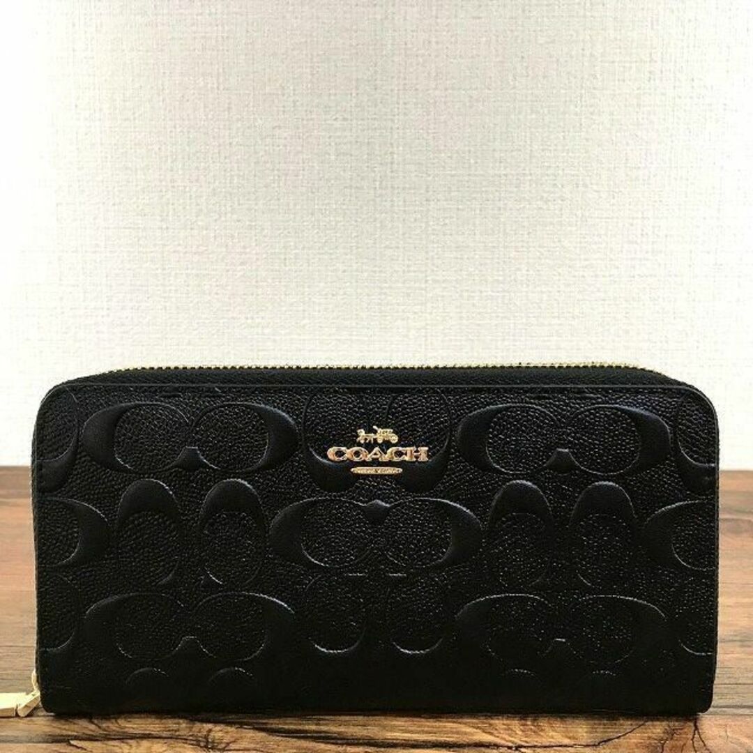 COACH - 未使用品 COACH ジップウォレット ブラック 41の通販 by old