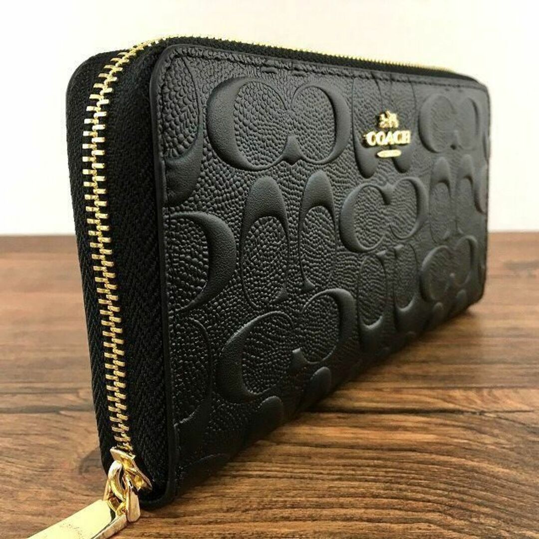 未使用品 COACH ジップウォレット ブラック 41