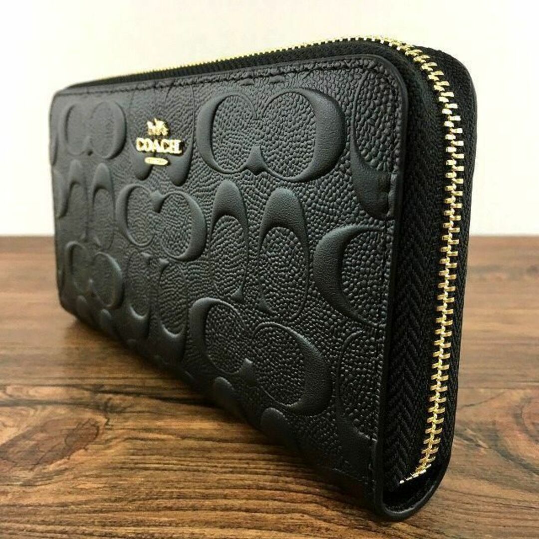COACH - 未使用品 COACH ジップウォレット ブラック 41の通販 by old