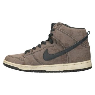 ナイキ(NIKE)のNIKE SB ナイキエスビー DUNK HIGH PRO SB Stained Canvas ダンクプロ ハイカットスニーカー ステインド キャンバス グレー US9.5/27.5cm 305050-011(スニーカー)