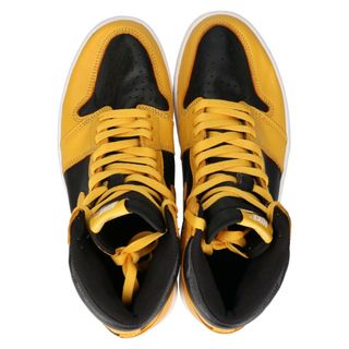 NIKE ナイキ AIR JORDAN 1 RETRO HIGH OG POLLEN 555088-701 エアジョーダン1 ハイカットスニーカー シューズ ブラック/イエロー US9.5/27.5cm