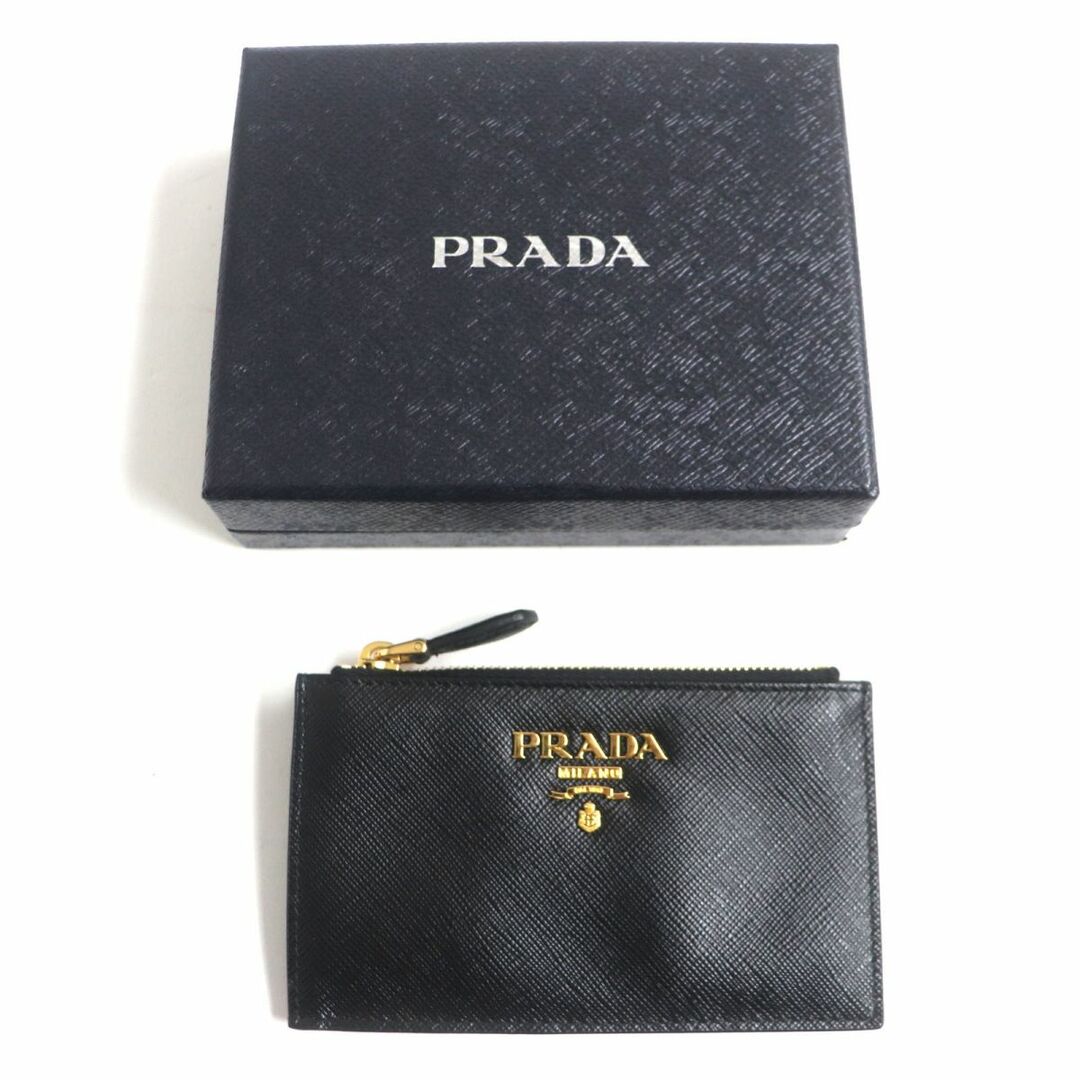 PRADAプラダ サフィアーノ コインカードケース ブラック - コイン