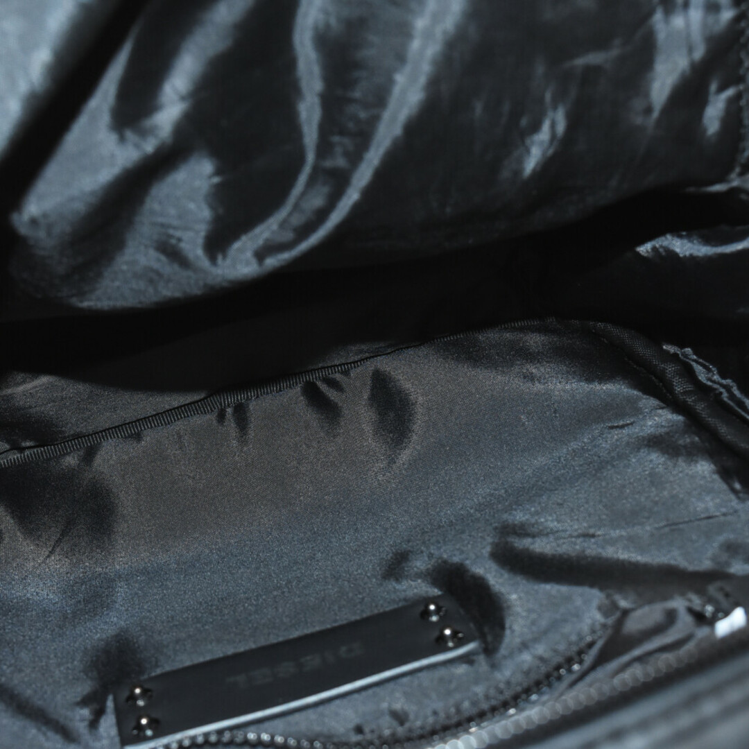 DIESEL(ディーゼル)のDIESEL ディーゼル ロゴプリント リュックサック バックパック ブラック メンズのバッグ(バッグパック/リュック)の商品写真