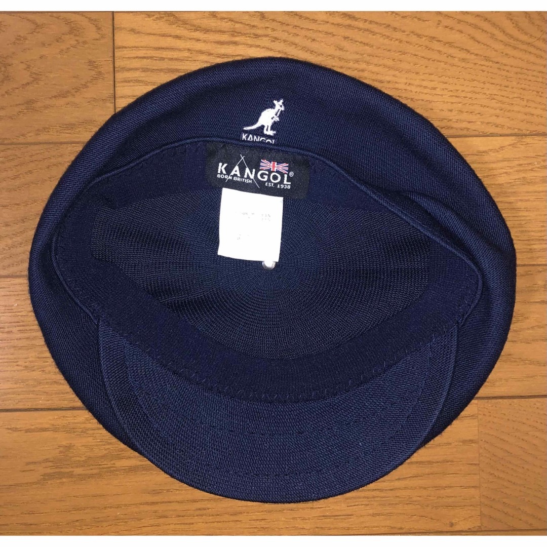 KANGOL(カンゴール)のL 良品 KANGOL ハンチングキャップ カンゴール ベレー帽 ネイビー 紺 メンズの帽子(ハンチング/ベレー帽)の商品写真