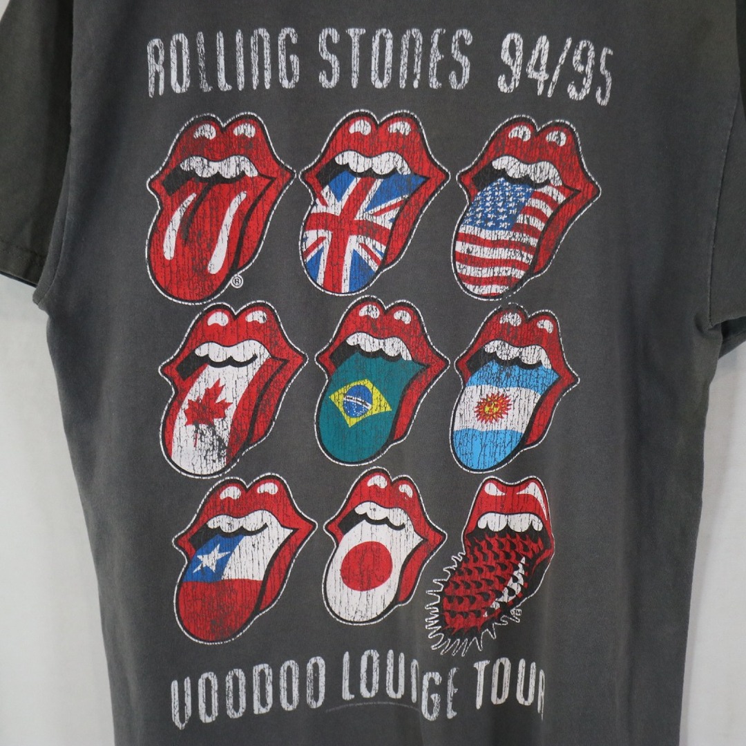 SALE/ THE ROLLING STONES VOODOO LOUNGE TOUR 半袖Tシャツ バンT グレー (メンズ M) 中古 古着 N8812