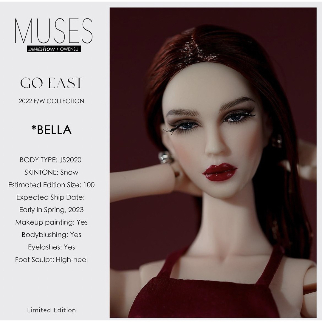 1/6ファッションドール　Muses doll  Bellaハンドメイド