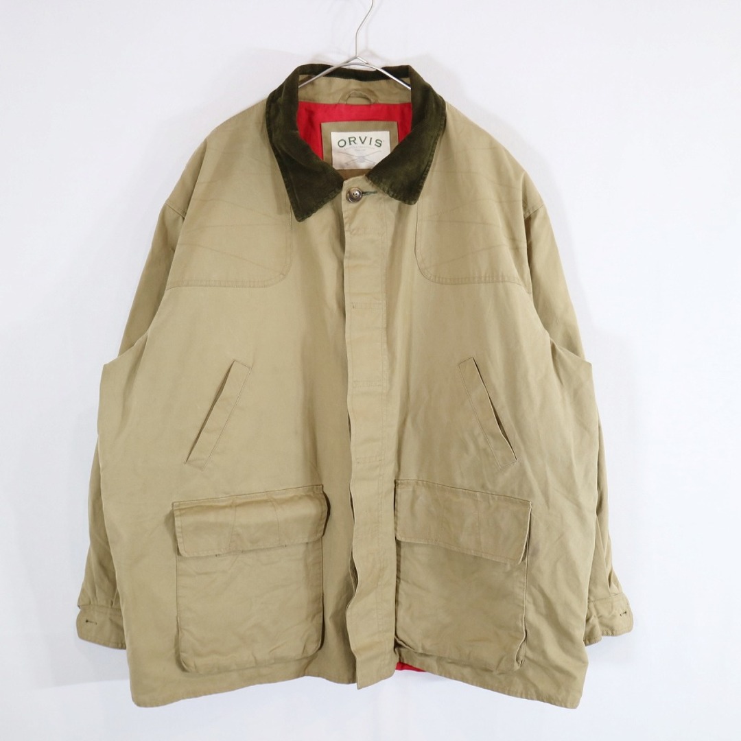 SALE/ ORVIS オービス ハンティングジャケット 防寒  大きいサイズ  アメカジ ベージュ (メンズ XXL)   N8832