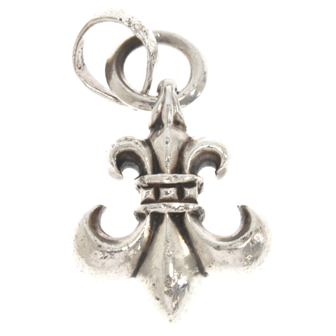 CHROME HEARTS クロムハーツ BS FLUER w/BALE/BSフレアペンダント Wベイル/ペンダントネックレストップ シルバー