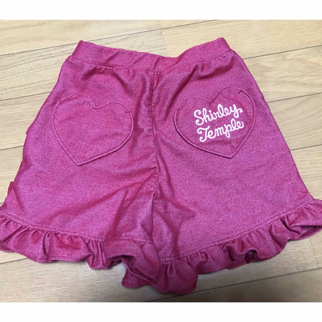 Shirley Temple(シャーリーテンプル)のシャーリーテンプル　ショートパンツ　赤　120 キッズ/ベビー/マタニティのキッズ服女の子用(90cm~)(パンツ/スパッツ)の商品写真