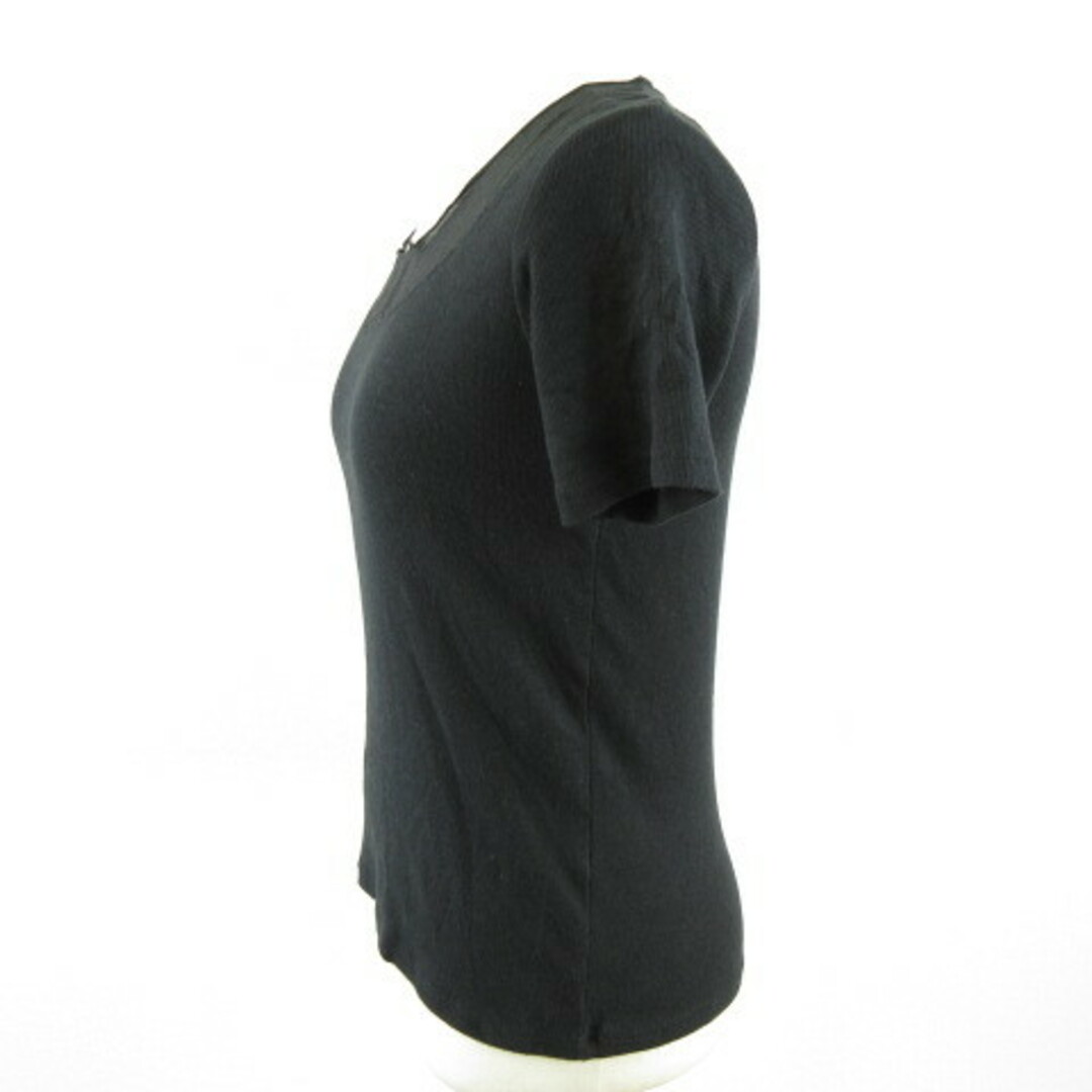 URBAN RESEARCH(アーバンリサーチ)のアーバンリサーチ URBAN RESEARCH リブカットソー 半袖 黒 F レディースのトップス(カットソー(半袖/袖なし))の商品写真